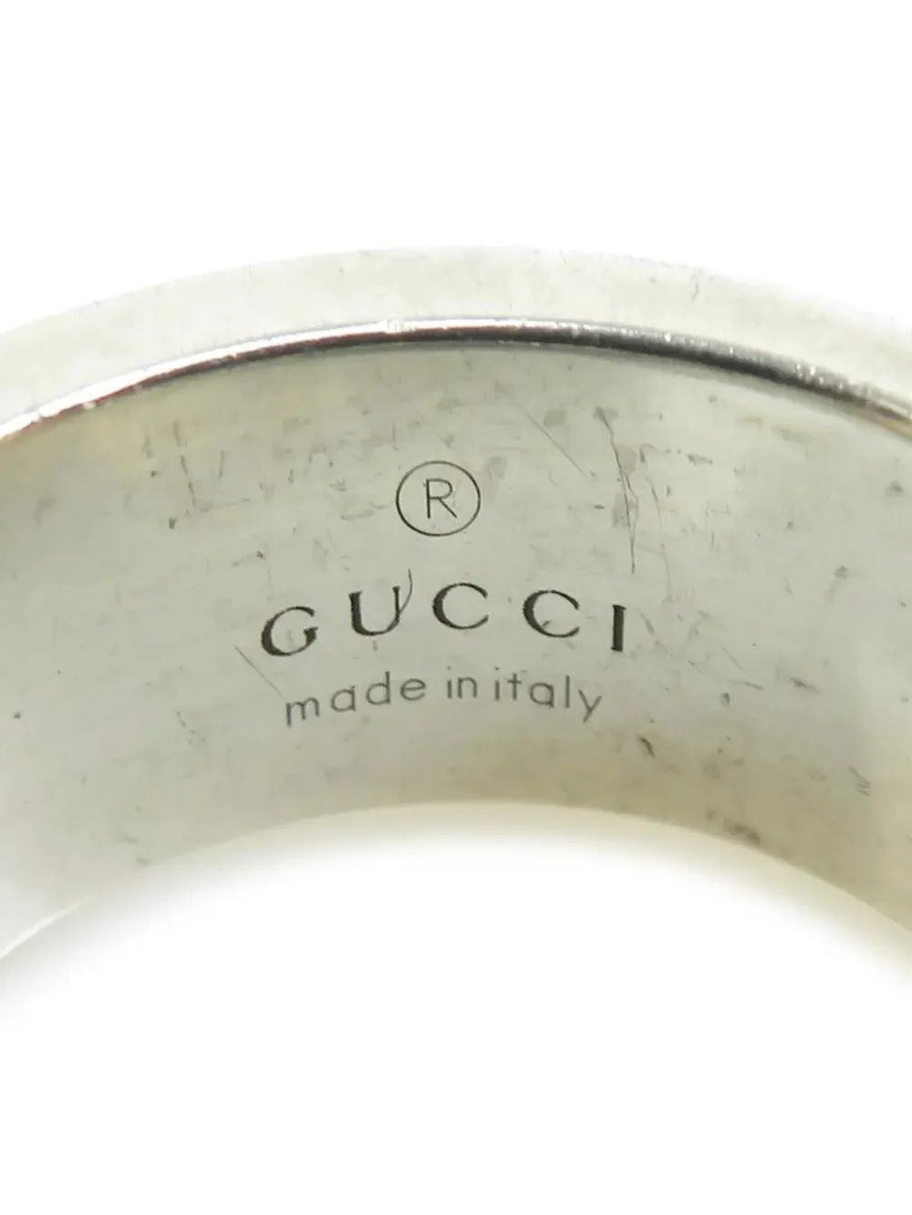 Auth Gucci G Logo Ring Silver - #302881G93B